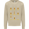 Optimism Pessimism Beer Alcohol Funny Mens Sweatshirt Jumper Sand
