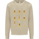 Optimism Pessimism Beer Alcohol Funny Mens Sweatshirt Jumper Sand