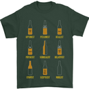 Optimism Pessimism Beer Alcohol Funny Mens T-Shirt Cotton Gildan Forest Green
