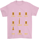 Optimism Pessimism Beer Alcohol Funny Mens T-Shirt Cotton Gildan Light Pink