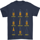 Optimism Pessimism Beer Alcohol Funny Mens T-Shirt Cotton Gildan Navy Blue