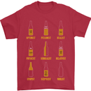 Optimism Pessimism Beer Alcohol Funny Mens T-Shirt Cotton Gildan Red