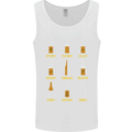 Optimism Pessimism Beer Alcohol Funny Mens Vest Tank Top White