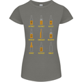 Optimism Pessimism Beer Alcohol Funny Womens Petite Cut T-Shirt Charcoal