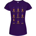 Optimism Pessimism Beer Alcohol Funny Womens Petite Cut T-Shirt Purple
