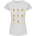 Optimism Pessimism Beer Alcohol Funny Womens Petite Cut T-Shirt White