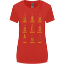 Optimism Pessimism Beer Alcohol Funny Womens Wider Cut T-Shirt Red