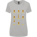 Optimism Pessimism Beer Alcohol Funny Womens Wider Cut T-Shirt Sports Grey