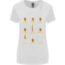 Optimism Pessimism Beer Alcohol Funny Womens Wider Cut T-Shirt White