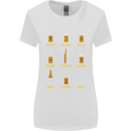 Optimism Pessimism Beer Alcohol Funny Womens Wider Cut T-Shirt White