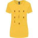 Optimism Pessimism Beer Alcohol Funny Womens Wider Cut T-Shirt Yellow