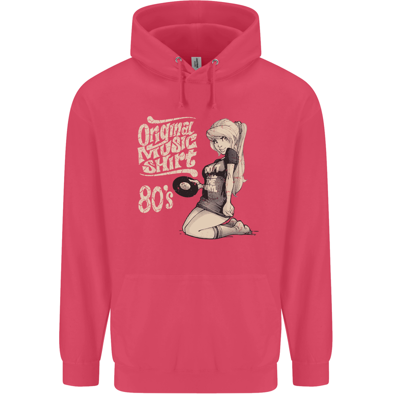 Original Music Shirt DJ Vinyl Turntable Childrens Kids Hoodie Heliconia