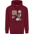 Original Music Shirt DJ Vinyl Turntable Childrens Kids Hoodie Maroon