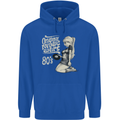 Original Music Shirt DJ Vinyl Turntable Childrens Kids Hoodie Royal Blue