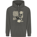 Original Music Shirt DJ Vinyl Turntable Childrens Kids Hoodie Storm Grey