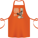 Original Music Shirt DJ Vinyl Turntable Cotton Apron 100% Organic Orange