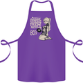 Original Music Shirt DJ Vinyl Turntable Cotton Apron 100% Organic Purple