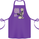 Original Music Shirt DJ Vinyl Turntable Cotton Apron 100% Organic Purple