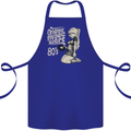 Original Music Shirt DJ Vinyl Turntable Cotton Apron 100% Organic Royal Blue