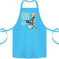 Original Music Shirt DJ Vinyl Turntable Cotton Apron 100% Organic Turquoise