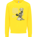 Original Music Shirt DJ Vinyl Turntable Kids Sweatshirt Jumper Yellow