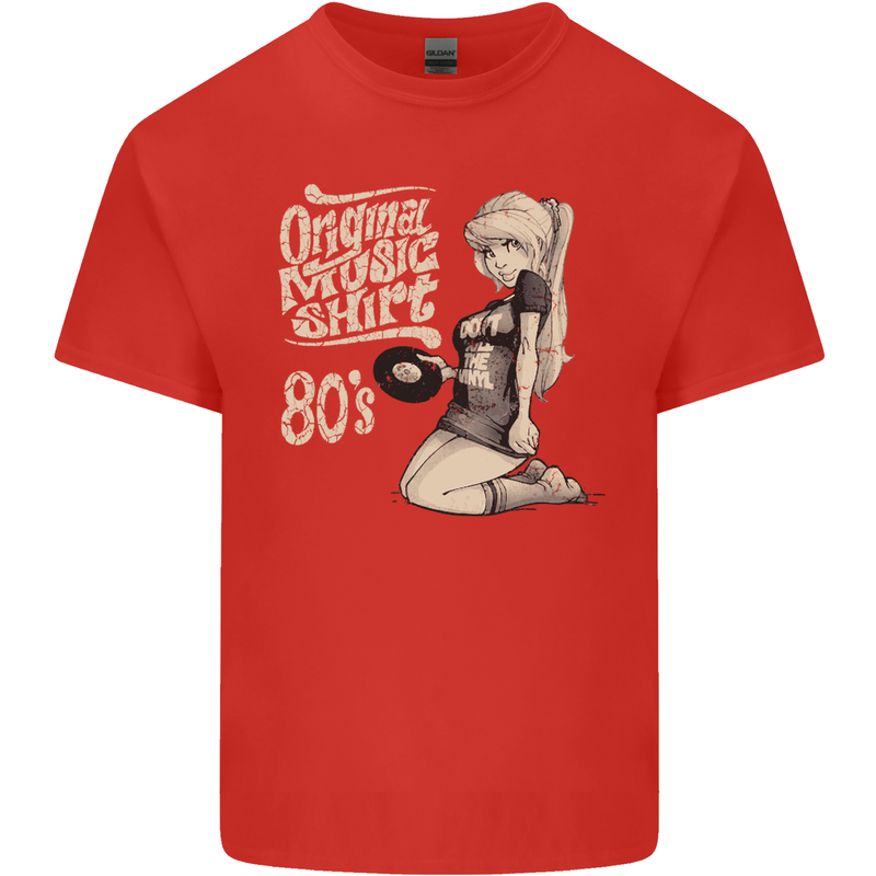 Original Music Shirt DJ Vinyl Turntable Kids T-Shirt Childrens Red
