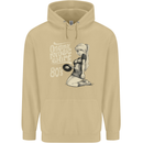 Original Music Shirt DJ Vinyl Turntable Mens 80% Cotton Hoodie Sand