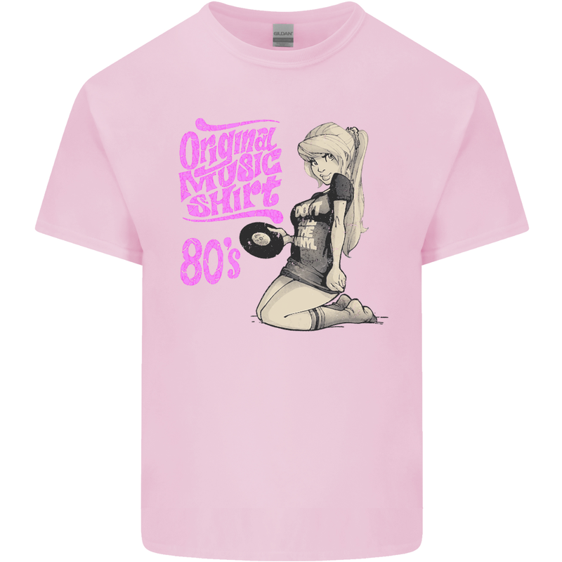 Original Music Shirt DJ Vinyl Turntable Mens Cotton T-Shirt Tee Top Light Pink