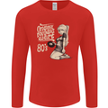 Original Music Shirt DJ Vinyl Turntable Mens Long Sleeve T-Shirt Red