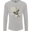 Original Music Shirt DJ Vinyl Turntable Mens Long Sleeve T-Shirt Sports Grey
