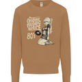 Original Music Shirt DJ Vinyl Turntable Mens Sweatshirt Jumper Caramel Latte