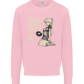 Original Music Shirt DJ Vinyl Turntable Mens Sweatshirt Jumper Light Pink
