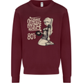 Original Music Shirt DJ Vinyl Turntable Mens Sweatshirt Jumper Maroon