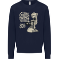 Original Music Shirt DJ Vinyl Turntable Mens Sweatshirt Jumper Navy Blue