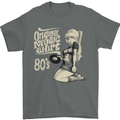 Original Music Shirt DJ Vinyl Turntable Mens T-Shirt Cotton Gildan Charcoal