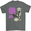 Original Music Shirt DJ Vinyl Turntable Mens T-Shirt Cotton Gildan Charcoal