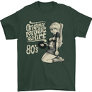 Original Music Shirt DJ Vinyl Turntable Mens T-Shirt Cotton Gildan Forest Green