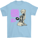 Original Music Shirt DJ Vinyl Turntable Mens T-Shirt Cotton Gildan Light Blue