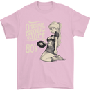 Original Music Shirt DJ Vinyl Turntable Mens T-Shirt Cotton Gildan Light Pink