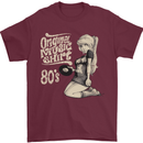 Original Music Shirt DJ Vinyl Turntable Mens T-Shirt Cotton Gildan Maroon