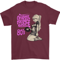 Original Music Shirt DJ Vinyl Turntable Mens T-Shirt Cotton Gildan Maroon