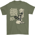 Original Music Shirt DJ Vinyl Turntable Mens T-Shirt Cotton Gildan Military Green
