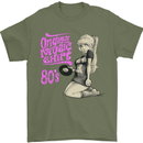 Original Music Shirt DJ Vinyl Turntable Mens T-Shirt Cotton Gildan Military Green