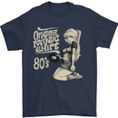 Original Music Shirt DJ Vinyl Turntable Mens T-Shirt Cotton Gildan Navy Blue