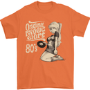 Original Music Shirt DJ Vinyl Turntable Mens T-Shirt Cotton Gildan Orange