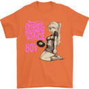 Original Music Shirt DJ Vinyl Turntable Mens T-Shirt Cotton Gildan Orange