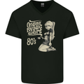 Original Music Shirt DJ Vinyl Turntable Mens V-Neck Cotton T-Shirt Black