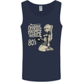 Original Music Shirt DJ Vinyl Turntable Mens Vest Tank Top Navy Blue