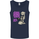 Original Music Shirt DJ Vinyl Turntable Mens Vest Tank Top Navy Blue