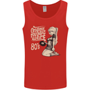 Original Music Shirt DJ Vinyl Turntable Mens Vest Tank Top Red